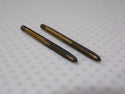 2pk, #8-36 UNF H2 4-Flute Oxide/Gold Finish High Speed Steel Straight Flute Standard Hand Tap (SQ7239275WT08)