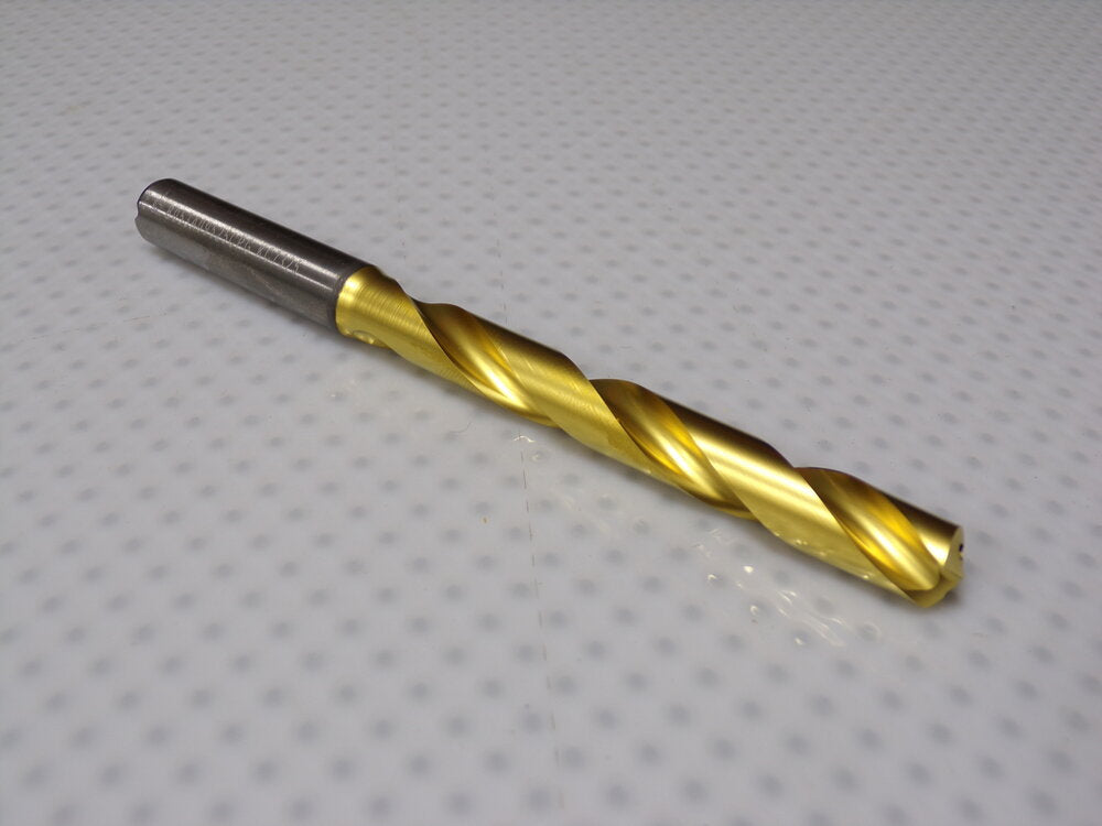 Kennametal 9.525mm 140° Spiral Flute Solid Carbide Screw Machine Drill Bit, Coolant Through (SQ6283650-WT14)