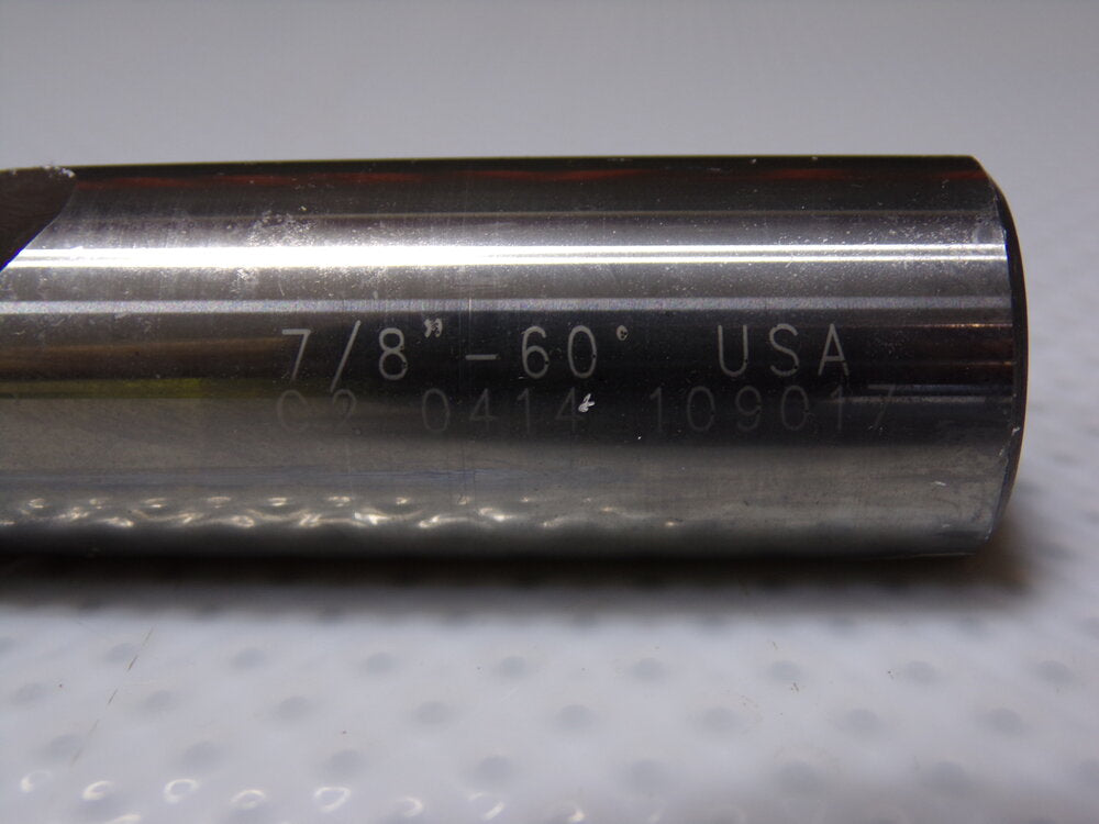Accupro 7/8" Body Diam, 60°, 4" OAL, Solid Carbide Spotting Drill 7/8" Shank Dia. (SQ9078187-WT14)