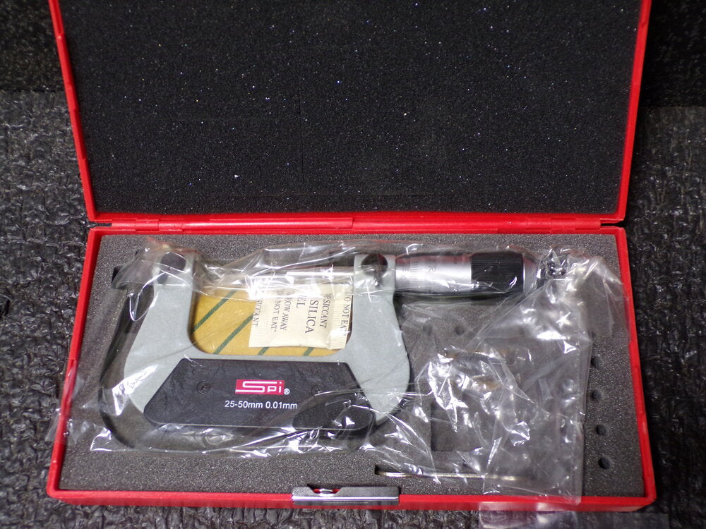 SPI 25 to 50mm Range, 0.01mm Graduation, Screw Thread Micrometer (SQ8506914-WT01)