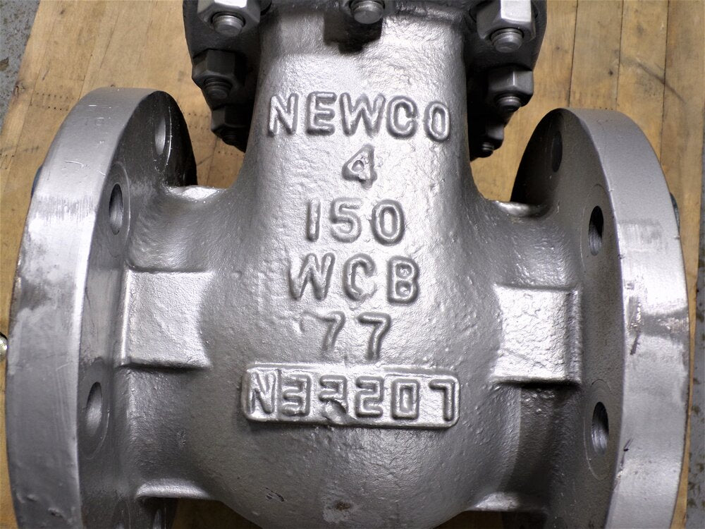 NEWCO Outside Stem and Yoke Gate Valve, Class 150, 4" Pipe Size (SQ7891447-WT39)