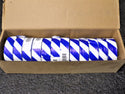 12pk, PRESCO PRODUCTS CO Flagging Tape, Blue/White, 1-3/8