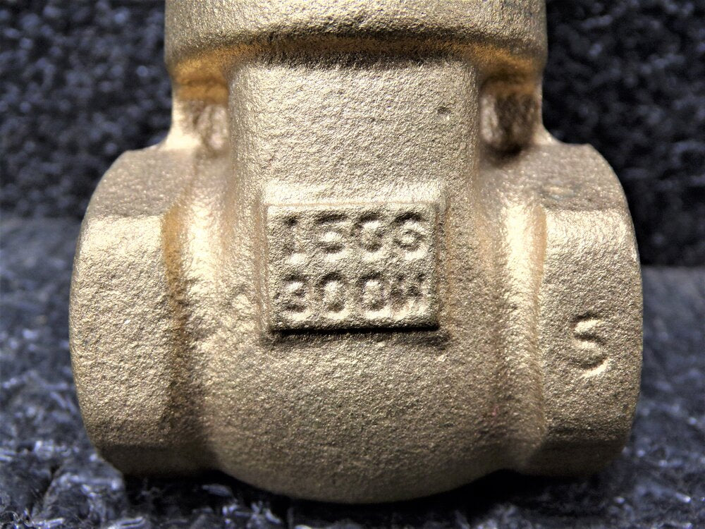 MILWAUKEE Gate Valve, Inlet to Outlet Length: 5-27/32", Pipe Size: 3/4" (SQ5822650-WT39)