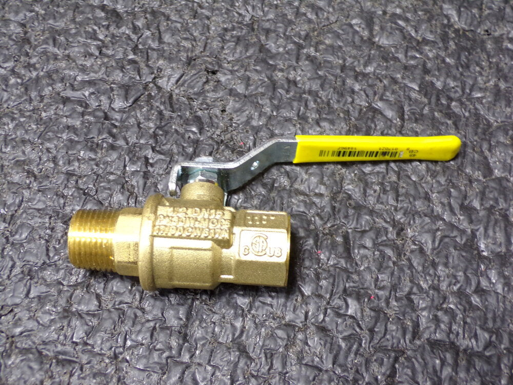 Rubinetterie Bresciane 171M Brass ball valve, 1/2" MNPT X 1/2" FNPT (SQ2495847-WT39)