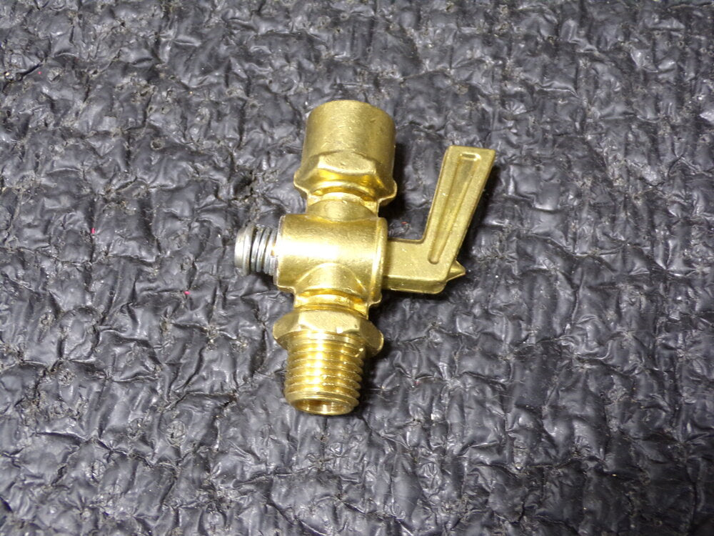 Brass Compression Shut-Off Cock, 1/4" FNPT X 1/4" MNPT (SQ7650154-WT39)