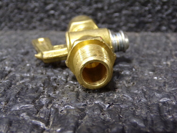 Brass Compression Shut-Off Cock, 1/4" FNPT X 1/4" MNPT (SQ7650154-WT39)