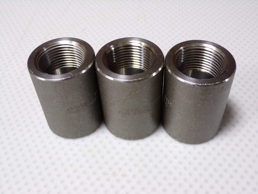 3pk, SMITH-COOPER Threaded Coupling, Forged, Sch. 80,  1" (SQ7801878-WT32)