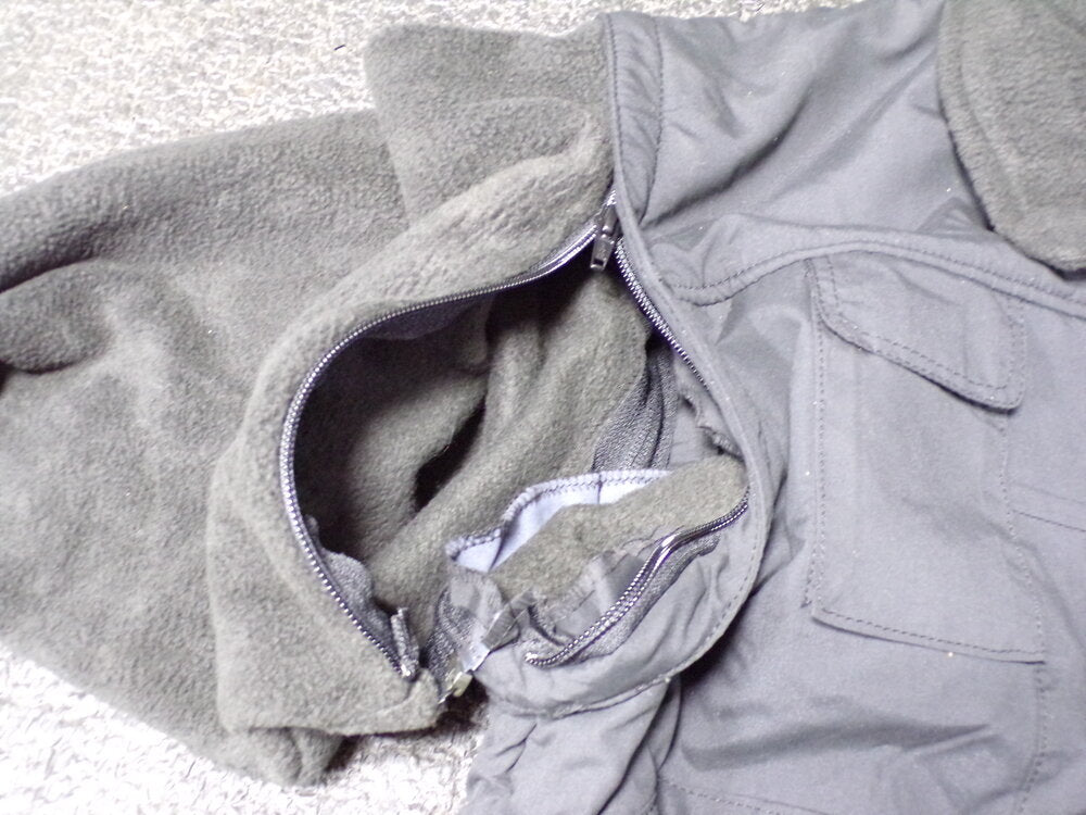 CONDOR Fleece Jacket, Polyester/Nylon, Black, Zipper Closure Type