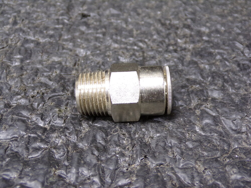 Nickel Plated Brass Male Connector, 1/2" Tube Size x 3/8" NPT (SQ8231765-WT32)