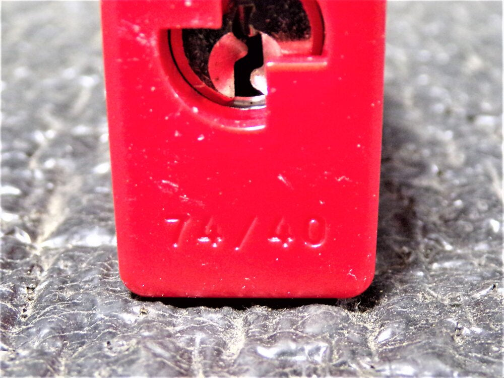 ABUS Lockout Padlock, Red, 74/40, Keyed Different (SQ8875352-WT07)