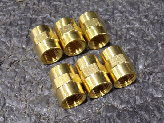 6pk, Brass Coupling, FNPT, 1/4 in Pipe Size (SQ7725877-WT32)