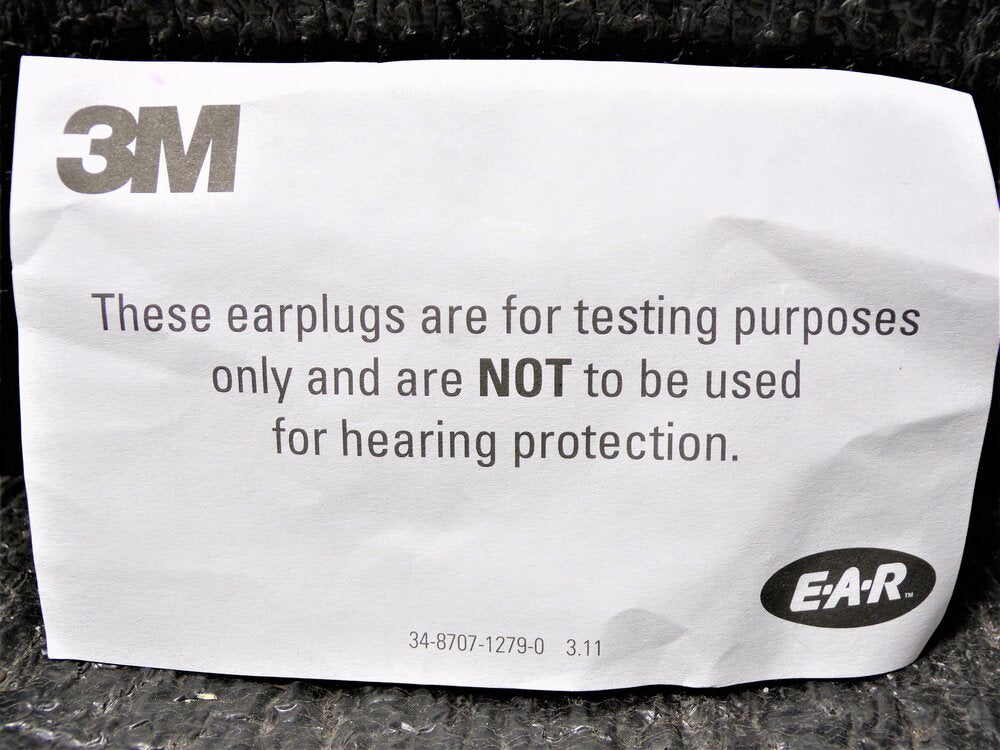 E-A-R Probed Test Ear Plugs, Uncorded, Pod, PK10 (SQ9450599-WT02)