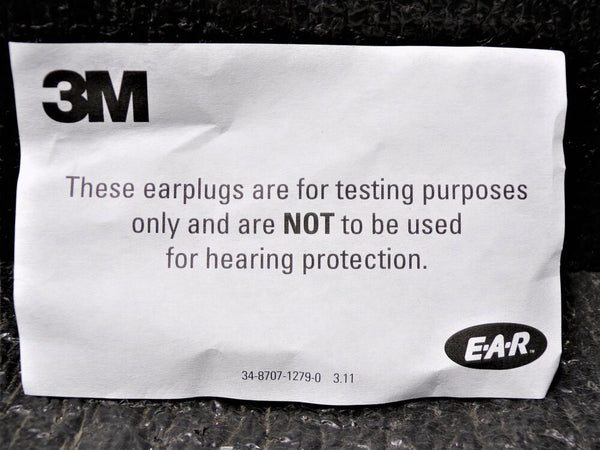 E-A-R Pod Probed Test Ear Plugs, 0 dB Noise Reduction Rating NRR, Uncorded, M, Yellow, PK 10 (SQ7013786WT02)
