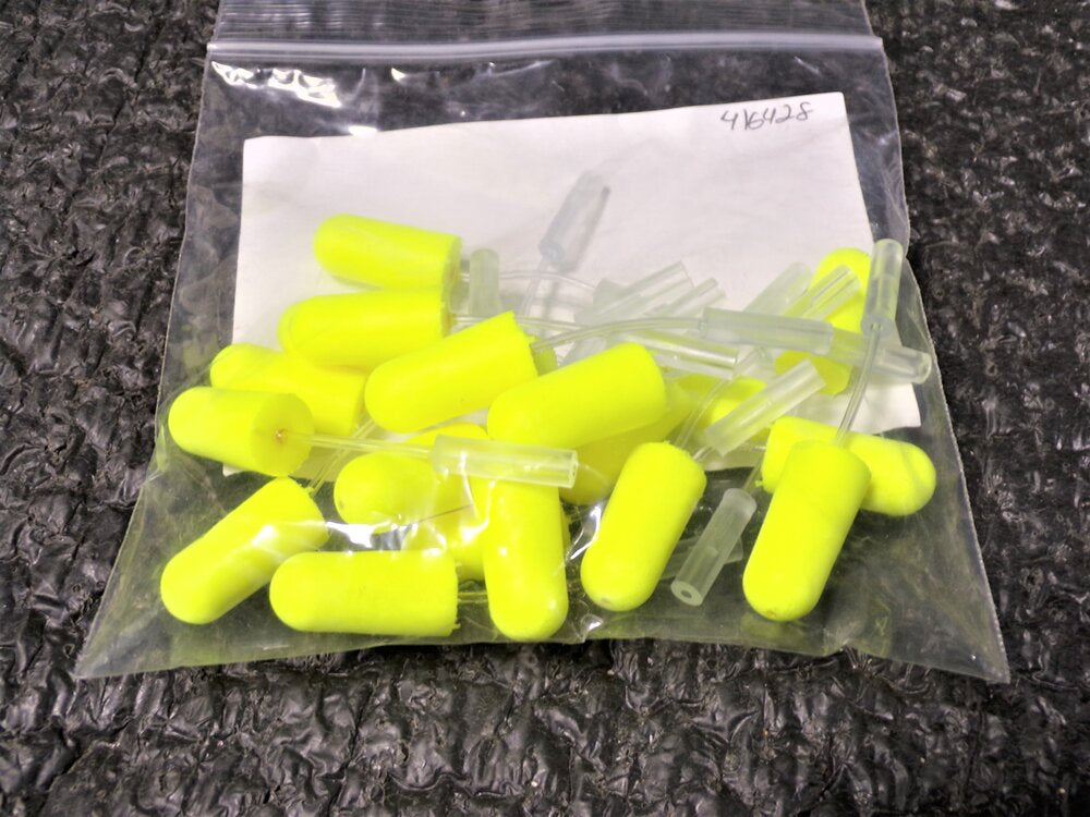 E-A-R Bullet Probed Test Ear Plugs, 0 dB Noise Reduction Rating NRR, Uncorded, M, Yellow, PK 10 (SQ3367630-WT02)