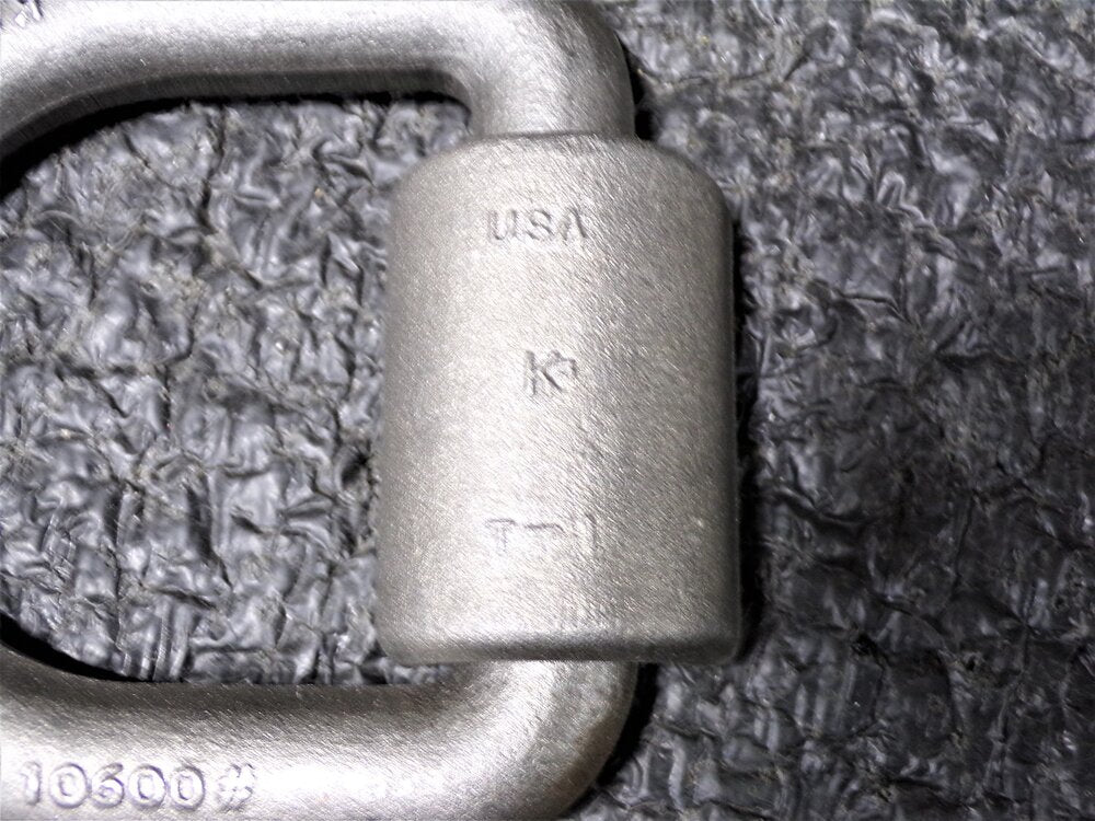Forged Steel D-Ring W/Weld on Bracket, 3/4" x 4-1/2", 10,600 lbs. (SQ5513184-WT36)