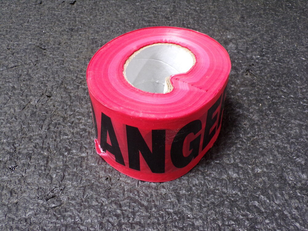 Barricade Tape, Red, 3 in x 1,000 ft, Danger (SQ7134826-WT07)