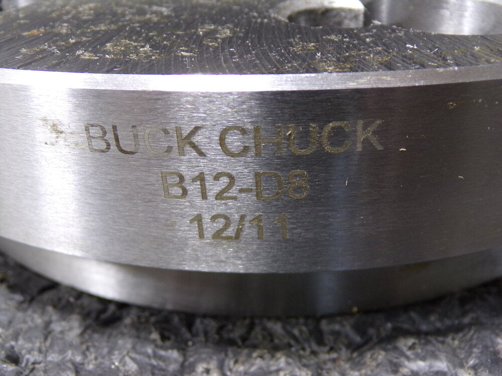 Buck Chuck Company Adapter Back Plate for 12" Diam Self Centering Lathe Chucks D1-8 Mount (SQ0599694-WT14)