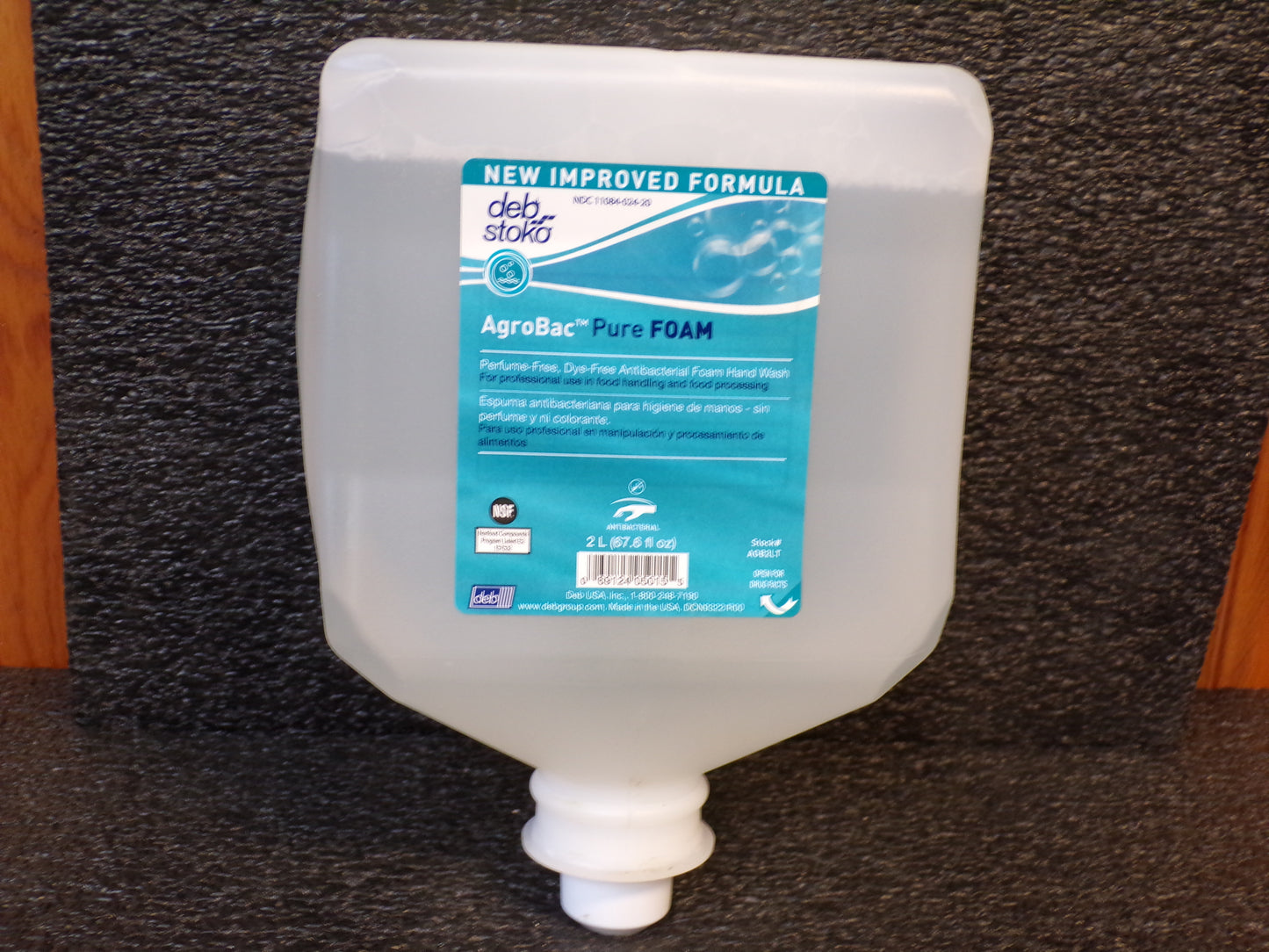 Deb Stoko Agrobac Foam Wash, 2 liter, 67.6 oz. (CR00015-K02)