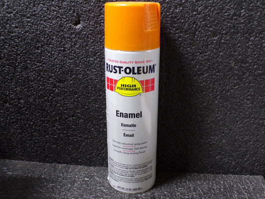 RUST-OLEUM High Performance Rust Preventative Spray Paint in Gloss Safety Orange for Metal, Steel, 15 oz (CR00025-X02)