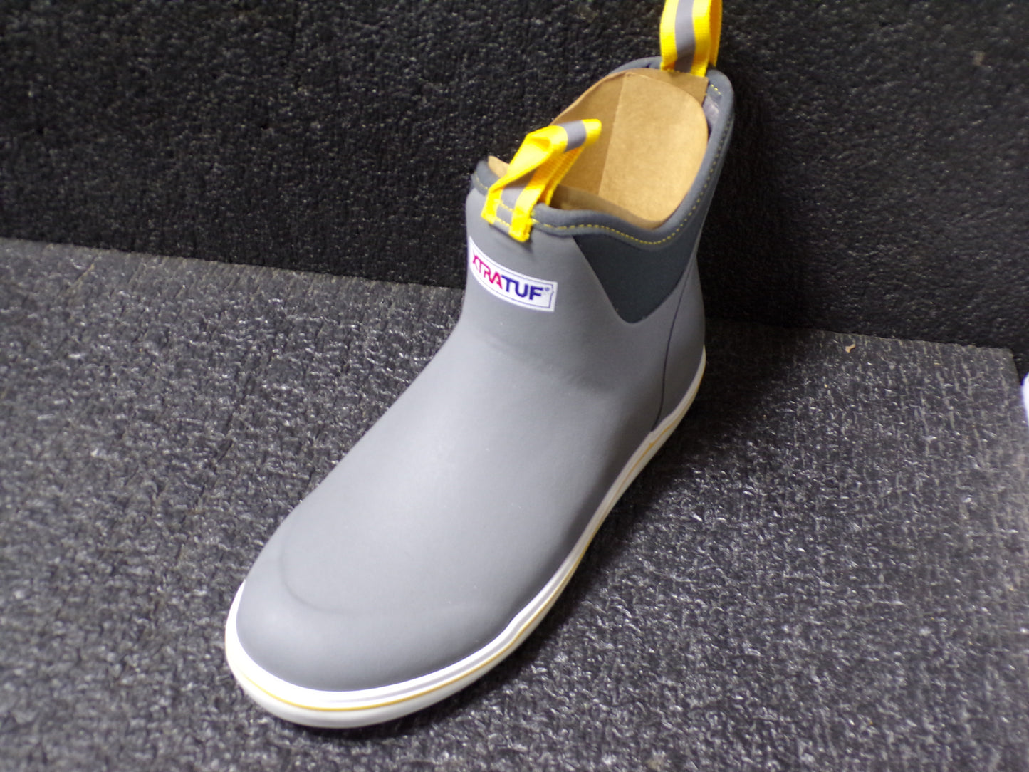 XTRATUF Men's 6'' Ankle Waterproof Deck Boots, Size: M8 (CR00027-X02)