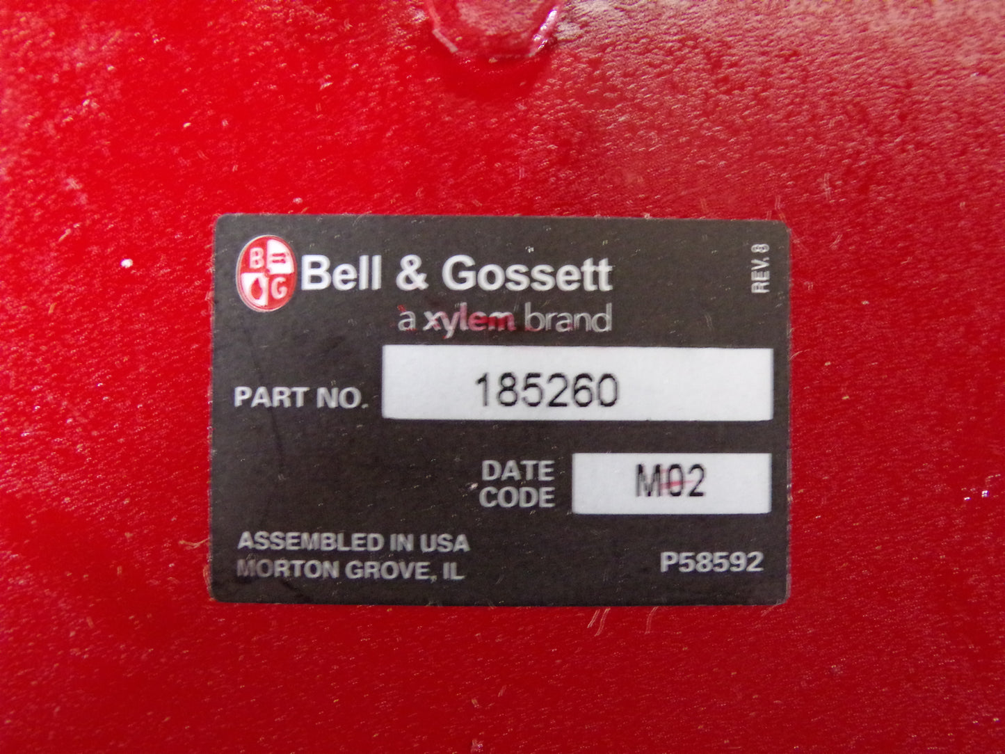 BELL & GOSSETT Seal Bearing for Circulating Pump PD38S, Includes Seal Kit, 185260LF (CR00037-WT38)