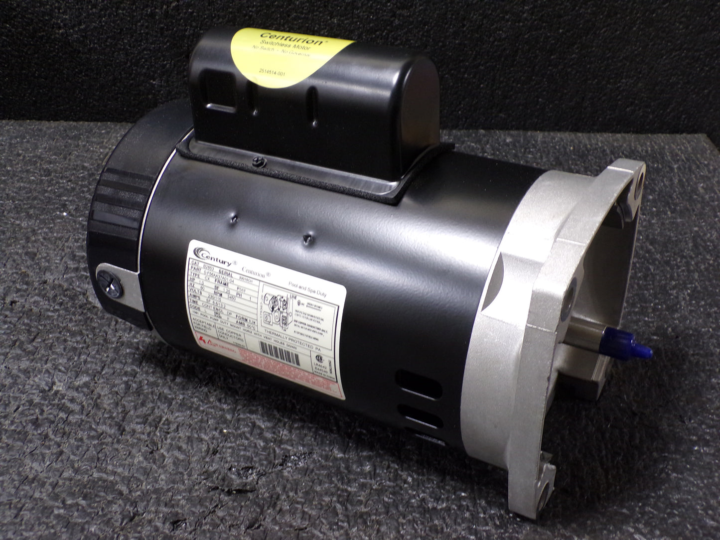 CENTURY Pool and Spa Pump Motor, 1 HP, Permanent Split Capacitor, Nameplate RPM 3,450, 56Y Frame (CR00049-WT35)