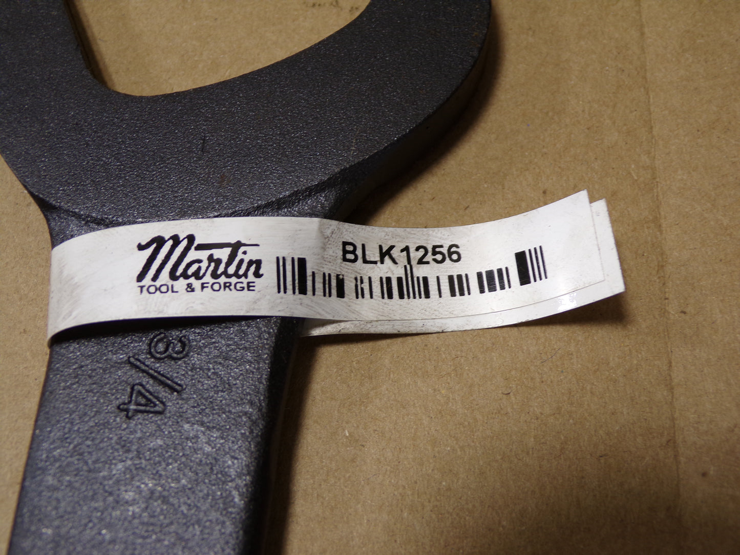 Martin BLK1256 Service Wrench - 1-3/4 in, Single End Wrench, 30 °, Offset, 8-9/16 in OAL, Black Finish (CR00055-X03)