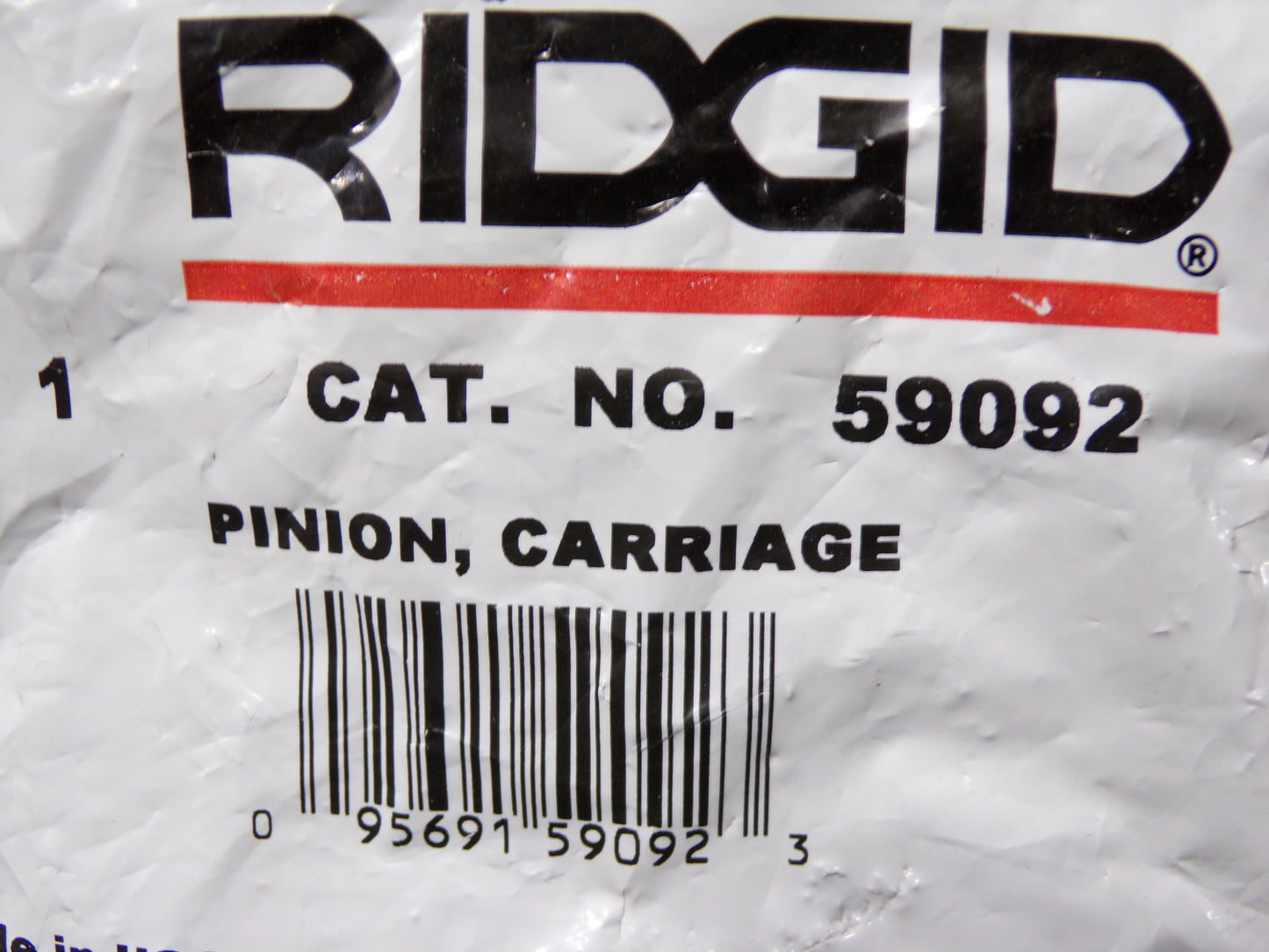 Ridgid Carriage Pinion 59092 (CR00128-BT22)