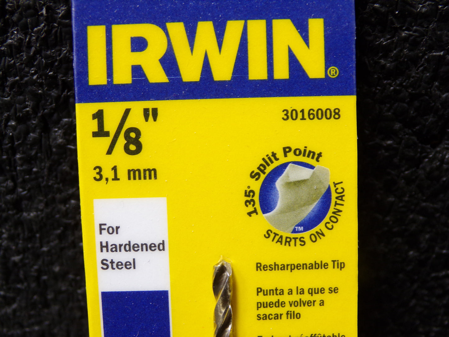 Irwin 3016008 1/8 Inch Cobalt High Speed Steel Drill Bit (CR00216-BT27)