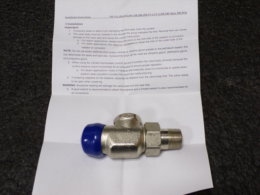 Thermostatic Radiator Valve, Brass H58-3, 3/4 in FPT, Body Style Horizontal Angle (CR00288-BT59)