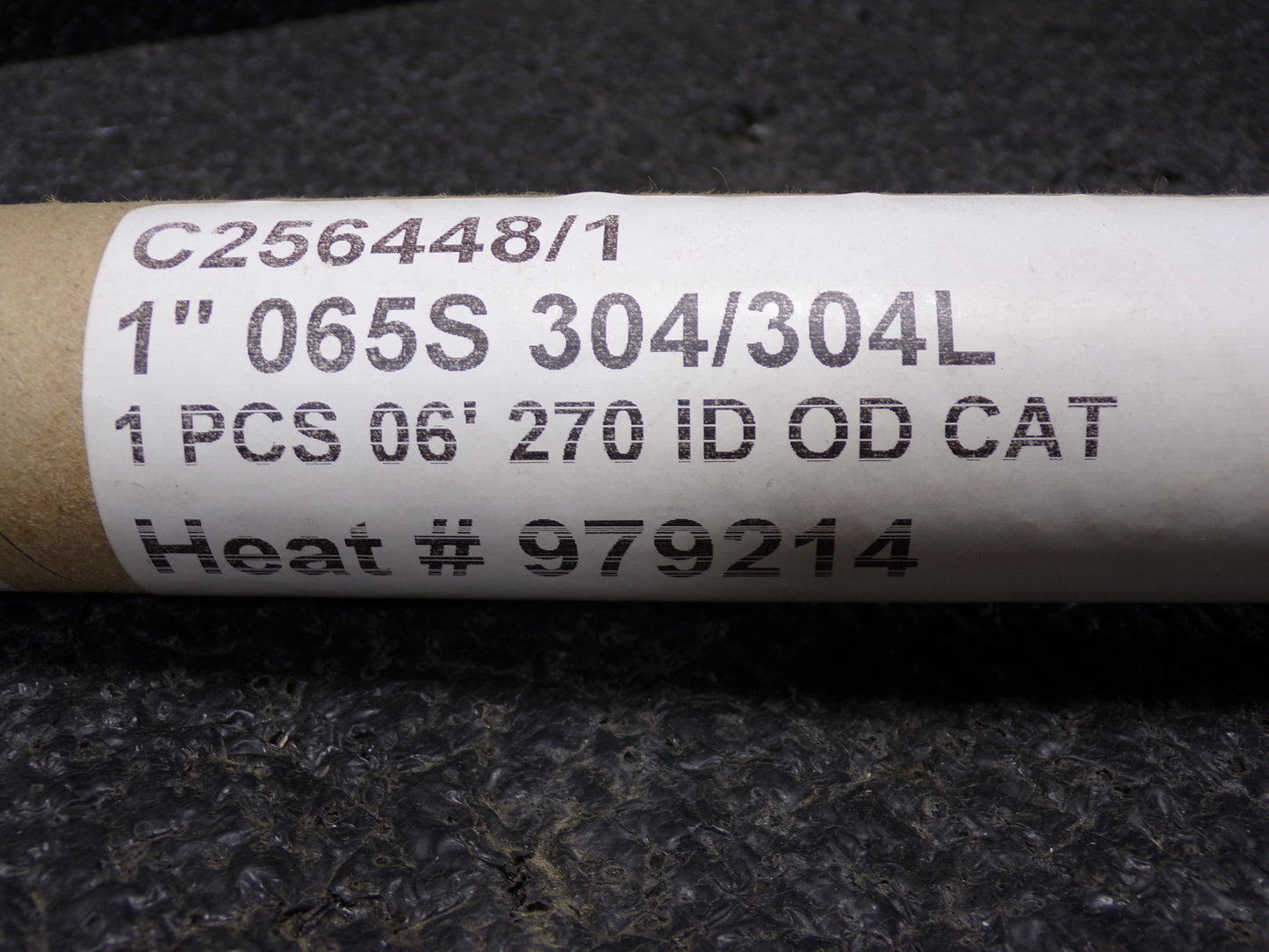 PARKER 6 ft. Sanitary 304 Stainless Steel Tubing, 1 in Outside Dia., 0.870 in Inside Dia. (CR00332-BT28)