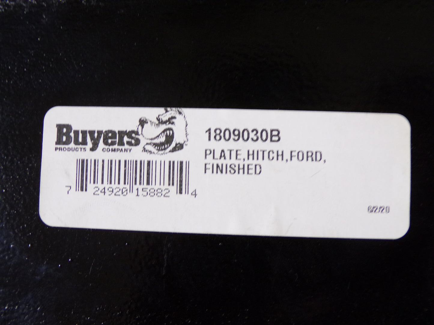 BUYERS PRODUCTS Ford Hitch Plate, 62"L, 15-1/2"H, 15000 lb. GVW, FREIGHT SHIPPING REQUIRED (CR00354-2B40)