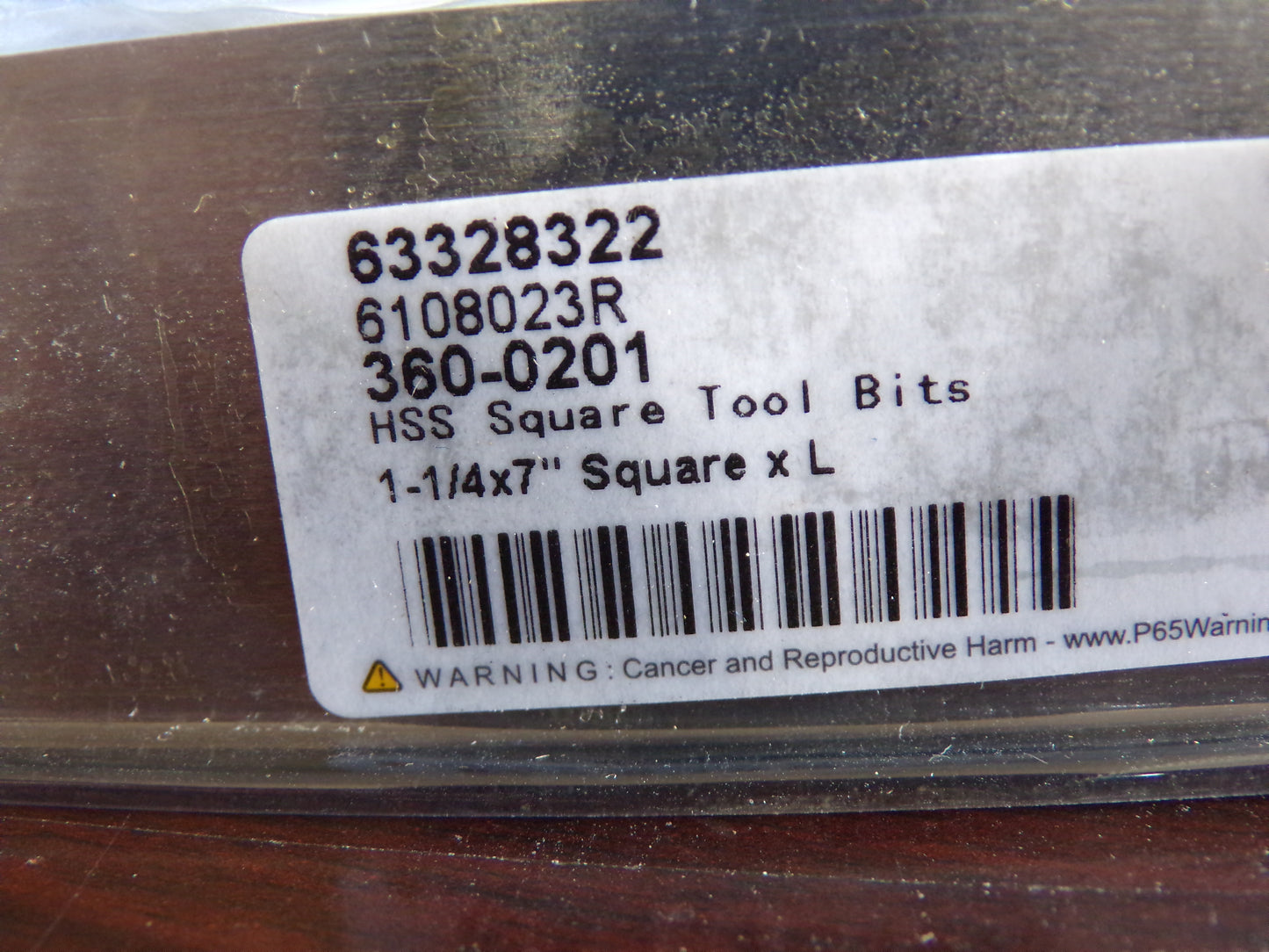 M2 High Speed Steel Square Tool Bit Blank 1-1/4" Wide x 1-1/4" High x 7" OAL (CR00497-WTA12)