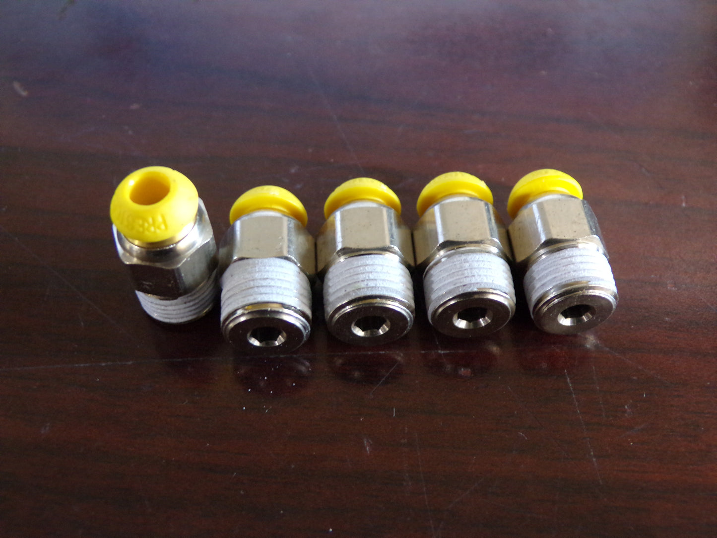 ADAPTER, TUBE TO PIPE, 4 MM, PUSH-IN, 1/8", BSPT, BRASS, ,METRIC PUSHLOK MALE CONNECTOR (CR00509-WTA12)