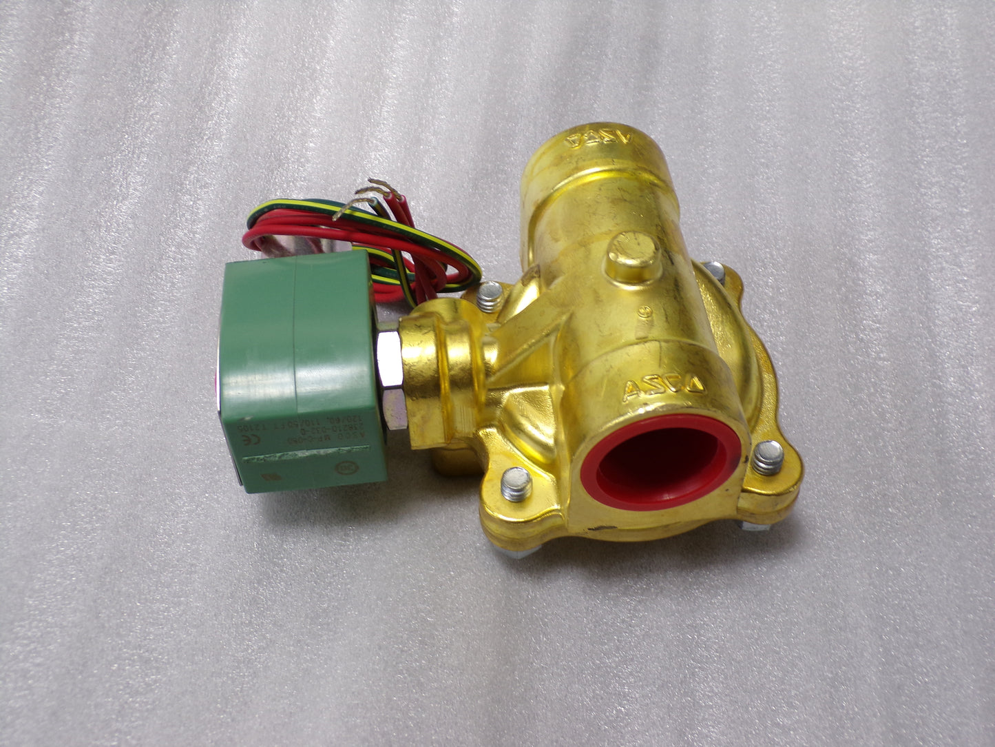 REDHAT 120V AC Brass Slow Closing Solenoid Valve, Normally Closed, 1" Pipe Size (CR00550-WTA14)
