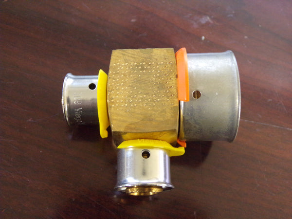 PUREFLOW Press Connection Type, 1 in x 1/2 in x 1/2 in PEX Size (CR00574WTA14)
