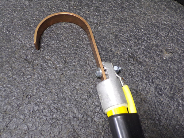 SALISBURY Yellow Static Discharge Stick, Fiberglass with Brass Alloy U Hook Material, Length 4 ft (CR00612WTA16)