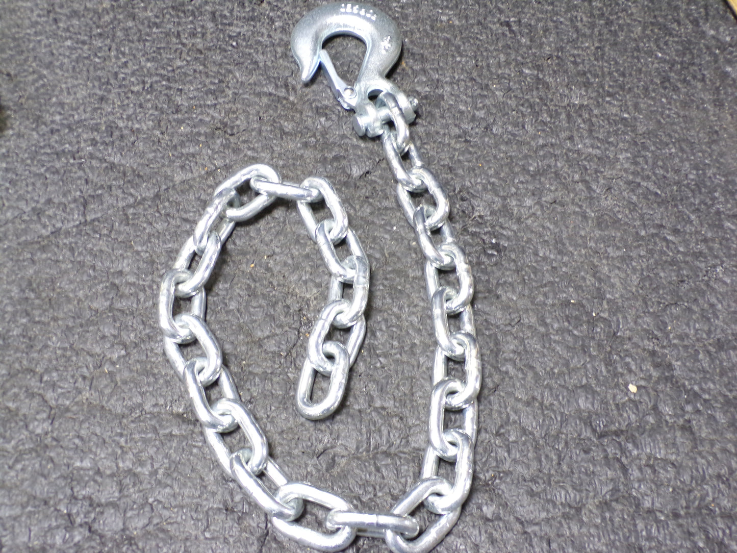 BUYERS PRODUCTS Safety Chain, Silver, 3/8" Sz, 3' L. (CR00669-WTA17)