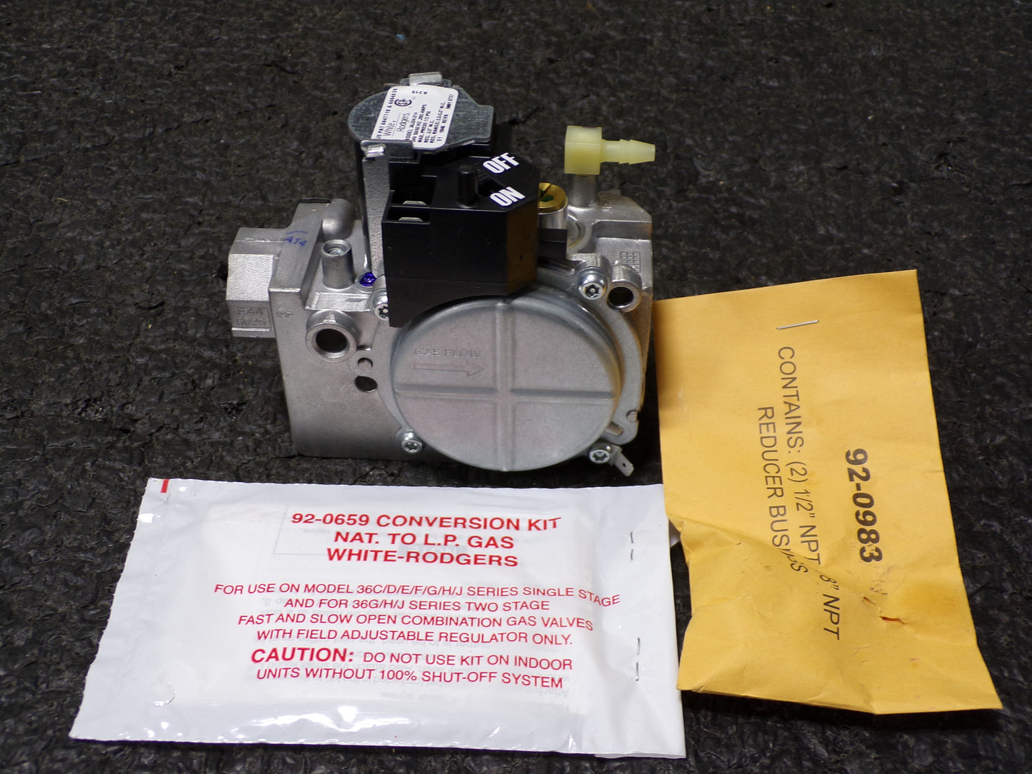 WHITE-RODGERS 36J24-214 Gas Valve, Gas to LP Conversion