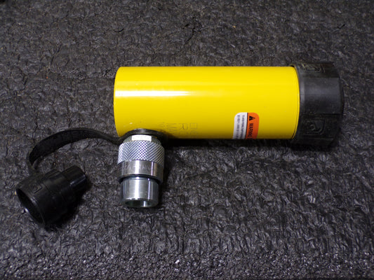 ENERPAC Hydraulic Ram: Single Acting, 10 ton Nominal Capacity, 4 in Nominal Stroke Lg, Steel, RC104 (CR00700-WTA18)