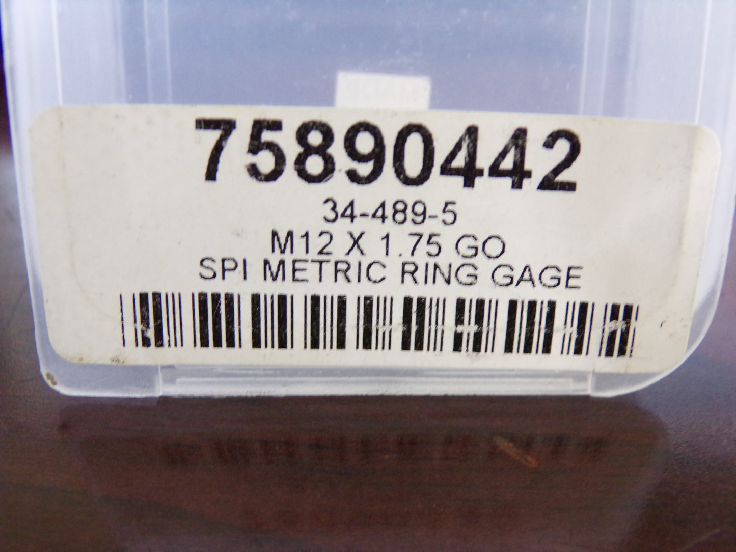 SPI  M12x1.75 Go Single Ring Thread Gage (CR00726-WTA19)
