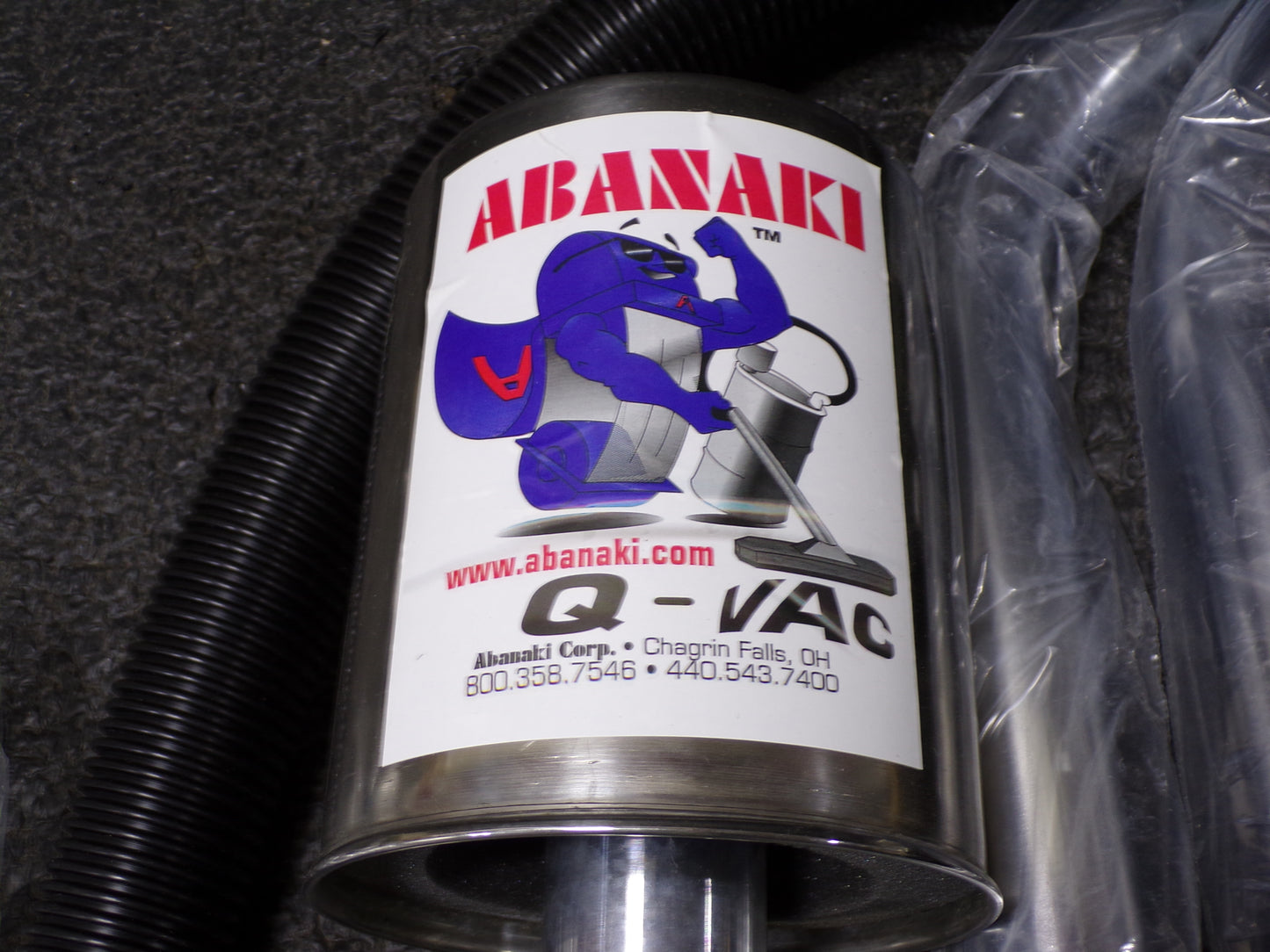 ABANAKI Pneumatic Drum-Top Vacuum Head: Std, Wet, For 55 gal Drum Capacity, 35 cfm Vacuum Air Flow (CR00748-WTA20)