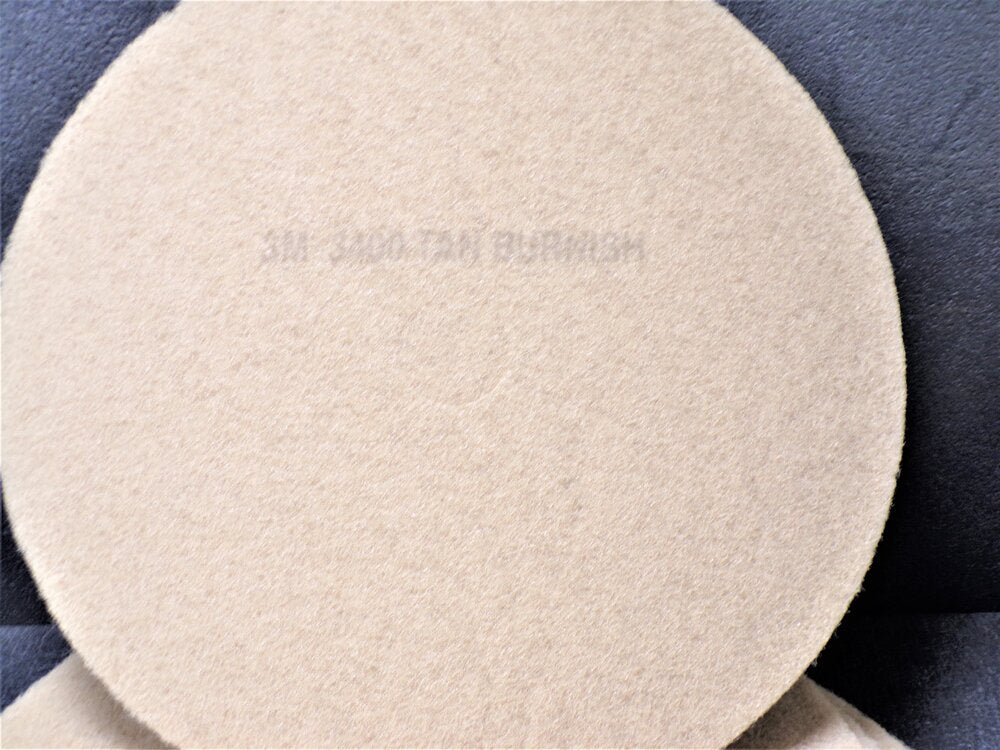 3M 27 in Non-Woven Polyester Fiber Round Burnishing Pad, 1500 to 3000 rpm, Tan, 5 PK (SQ4751071-WT16)