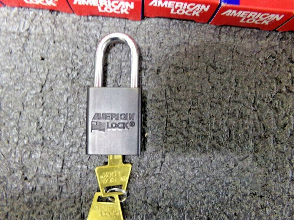 6pk, AMERICAN LOCK, Lockout Padlock, Keyed Alike, A1106KABLK (SQ5502360-WT07)