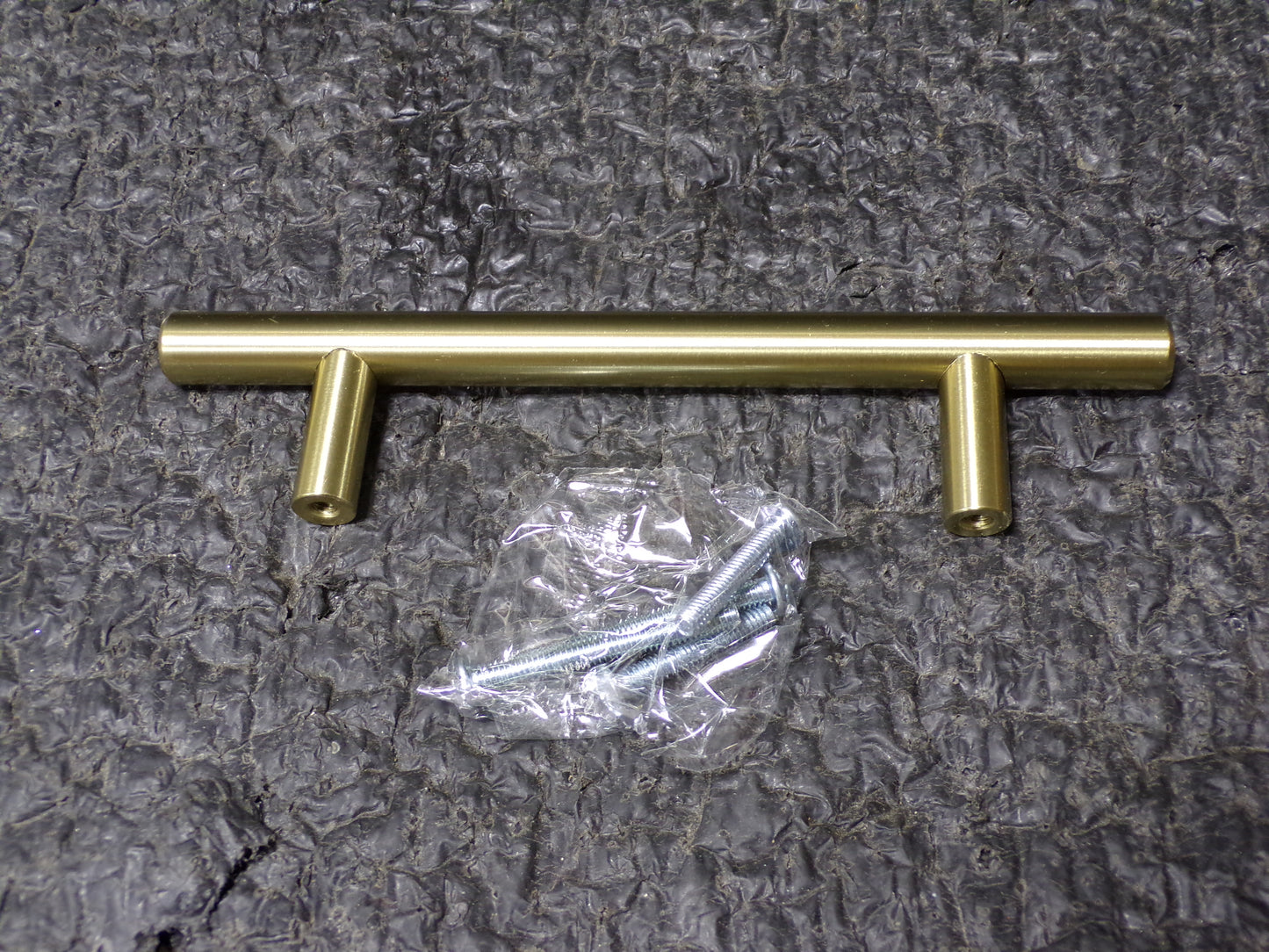Amerock Bar Pull 3-3/4-in Center to Center Golden Champagne Cylindrical Bar Drawer Pull (CR00088-WT31)