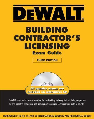 DEWALT Building Contractor's Licensing Exam Guide (DEWALT Series) (184013590585-WTA05)