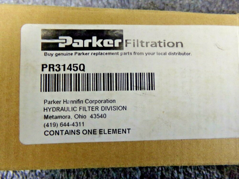 PARKER PR3145Q Filter Element, 10 Micron, 60 GPM, 150 PSI (SQ2984503-WT30)